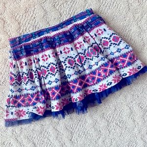 💖 ❄️ 2T Ruffle Royal Blue/Pink Skirt